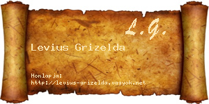 Levius Grizelda névjegykártya